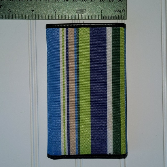 Kate Spade Striped Tri Fold Snap Wallet - Picture 5 of 11